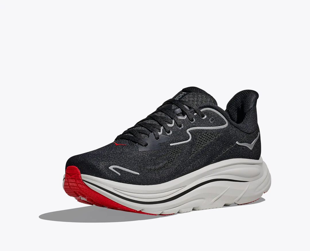 Hoka Clifton 10 Men's Running Shoe Black/Silver 2