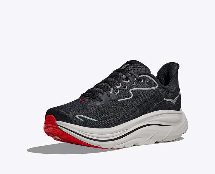 Hoka Clifton 10 Men's Running Shoe Black/Silver 2