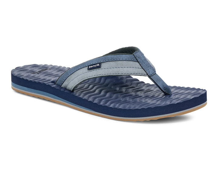 Sanuk Mens Ziggy Plush Sandal Blue 1