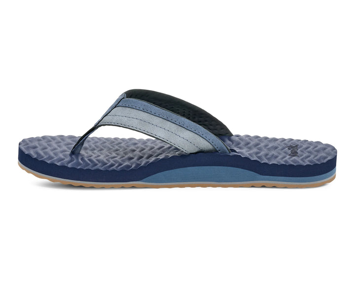 Sanuk Mens Ziggy Plush Sandal Blue 2