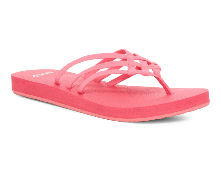Sanuk Womens Yoga Sandy II Sugar Coral 1