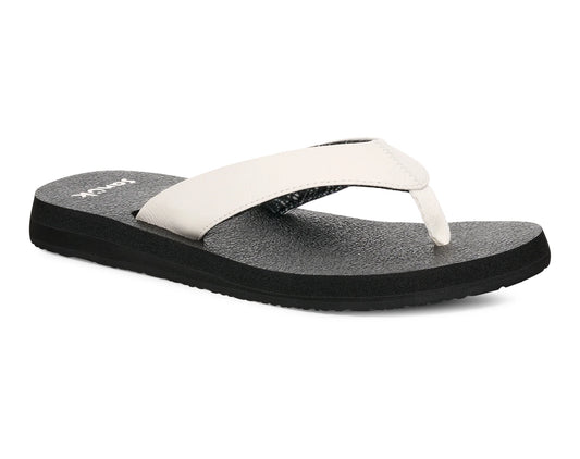 Sanuk Women's Yoga Mat II Sandal White / Black 1