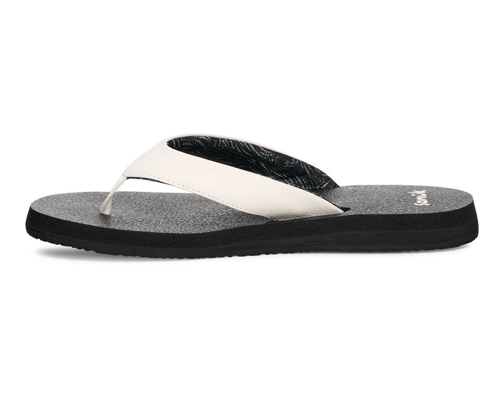 Sanuk Women's Yoga Mat II Sandal White / Black 2