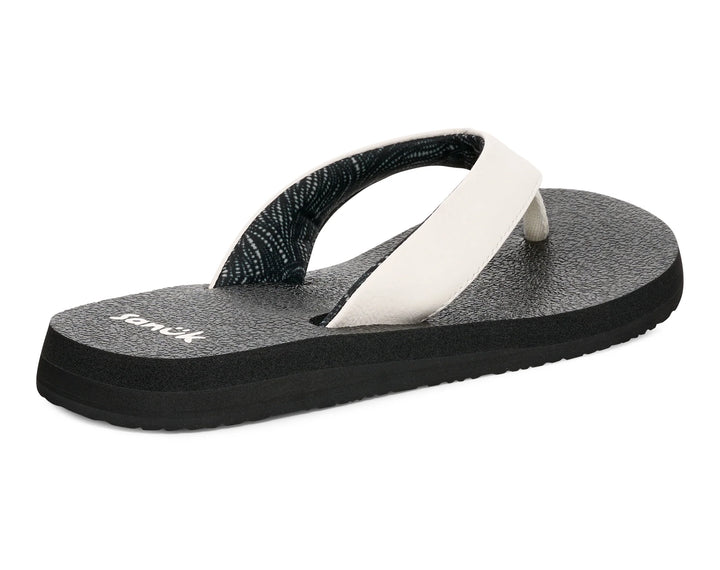 Sanuk Women's Yoga Mat II Sandal White / Black 3