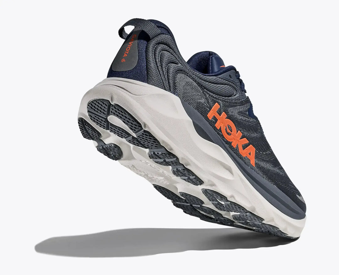 Hoka Gaviota 6 Midnight Blue Faded Navy outsole traction pattern