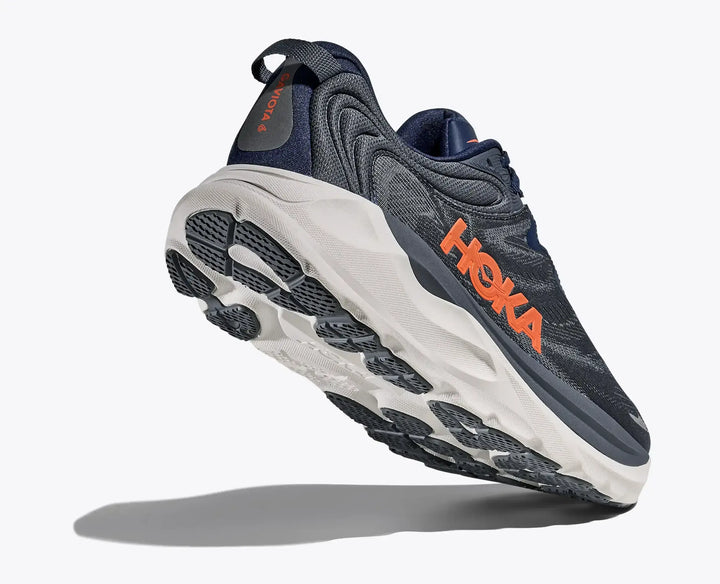 Hoka Gaviota 6 Midnight Blue Faded Navy outsole traction pattern