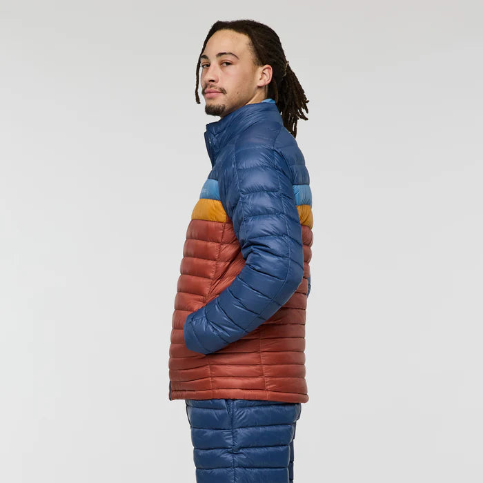 Cotopaxi Mens Fuego Down Jacket Deep Sea and Nutmeg 1