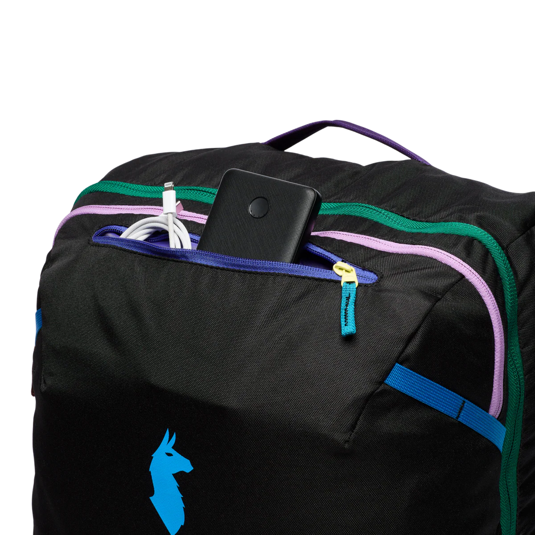 Cotopaxi Allpa 42L Travel Pack - Del Dia Dark zipper pocket