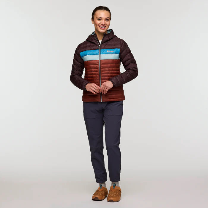 Cotopaxi Women’s Fuego Down Hooded Jacket Coffee/Rusty