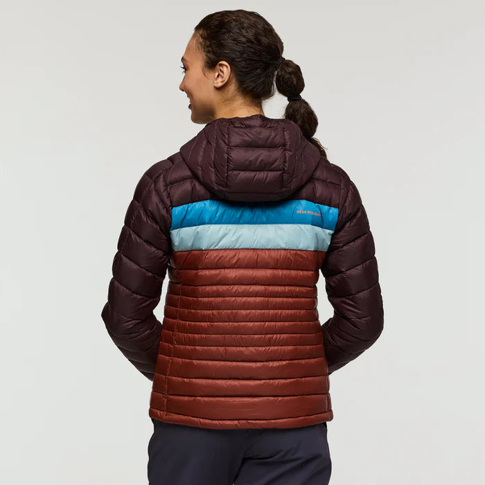 Cotopaxi Women’s Fuego Down Hooded Jacket Coffee/Rusty