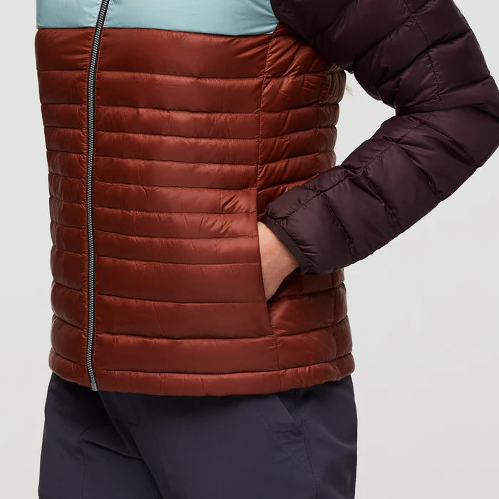 Cotopaxi Women’s Fuego Down Hooded Jacket Coffee/Rusty