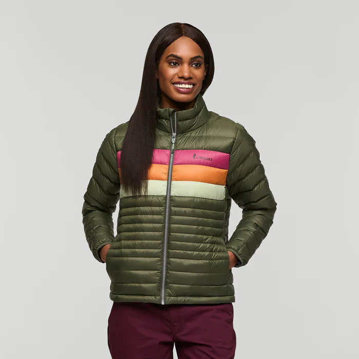 Cotopaxi Women’s Fuego Down Jacket Fatigue Stripes