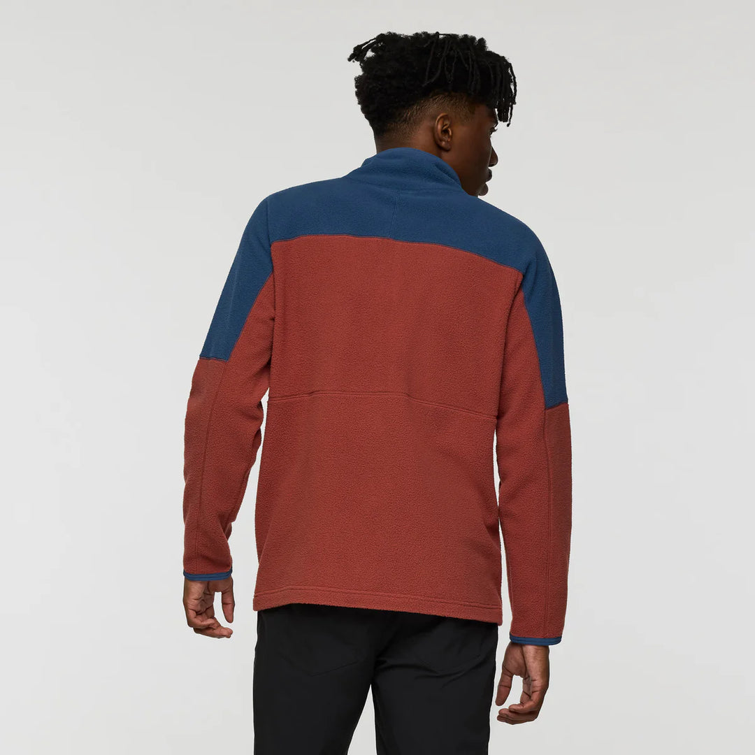 Cotopaxi Mens Abrazo Fleece Half-Zip Jacket Deep Sea/Nutmeg 2