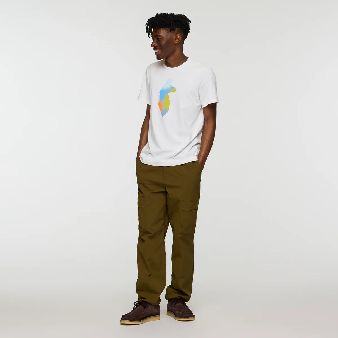 Cotopaxi Bitmap Llama T-Shirt - White - Full view