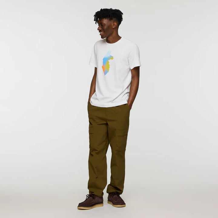 Cotopaxi Bitmap Llama T-Shirt - White - Full view