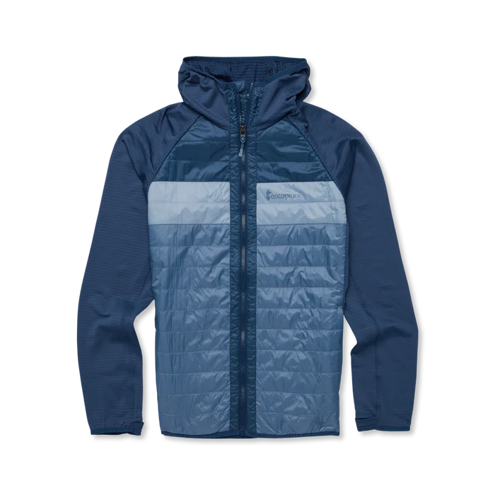 Cotopaxi Mens Capa Hybrid Insulated Hooded Jacket Deep Sea and Fjord