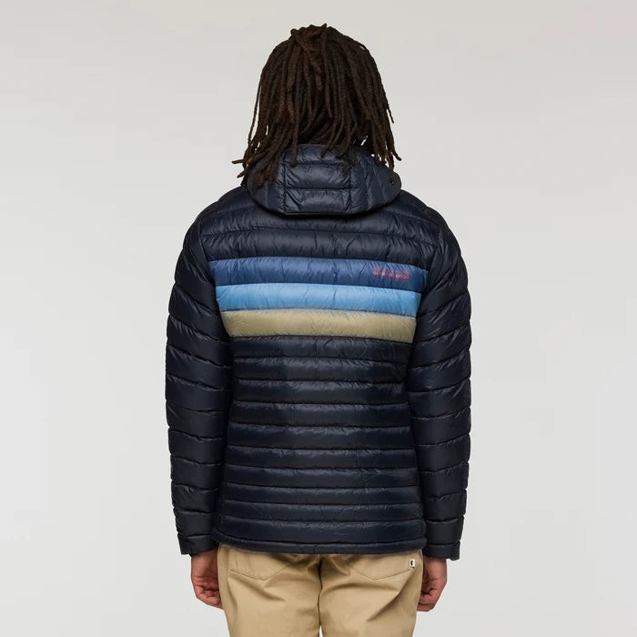 Cotopaxi Mens Fuego Down Hooded Jacket Carbon Stripes 2