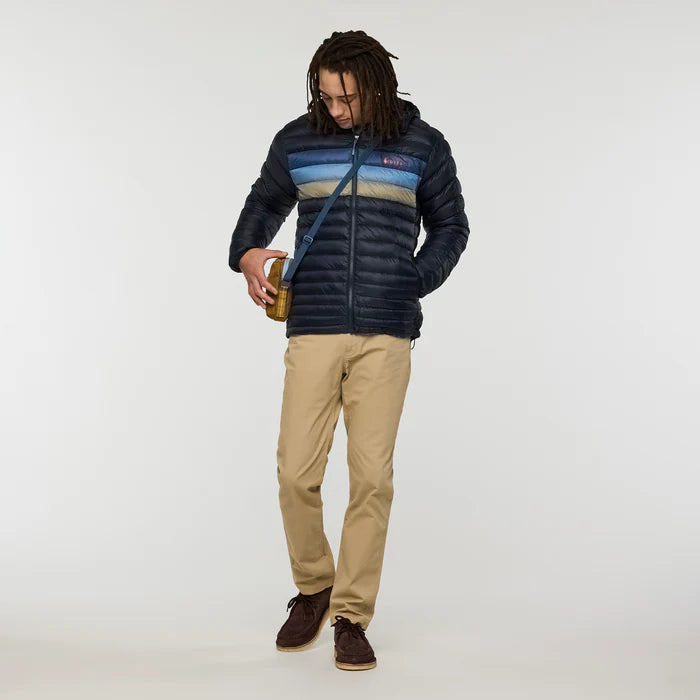 Cotopaxi Mens Fuego Down Hooded Jacket Carbon Stripes 3