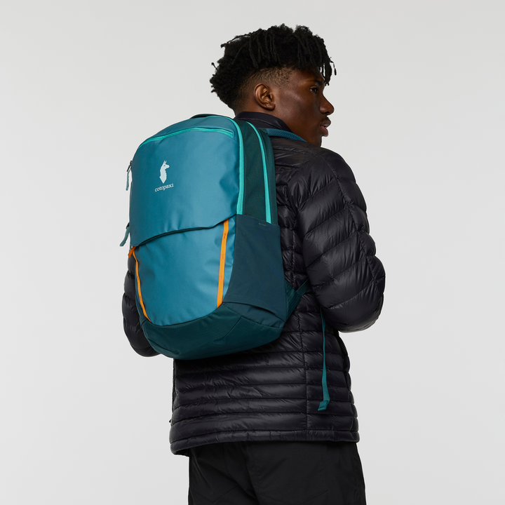 Cotopaxi Allpa 26L Daypack in multiple colorways showing front, back, and detail views - View 8