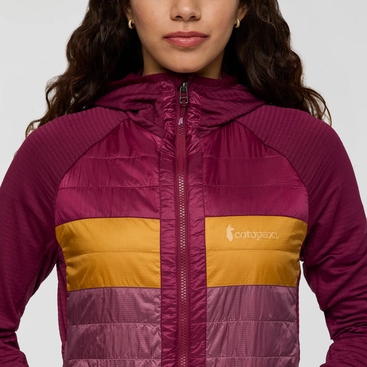 Cotopaxi Womens Capa Hybrid Insulated Hooded Jacket Jam and Fig 4