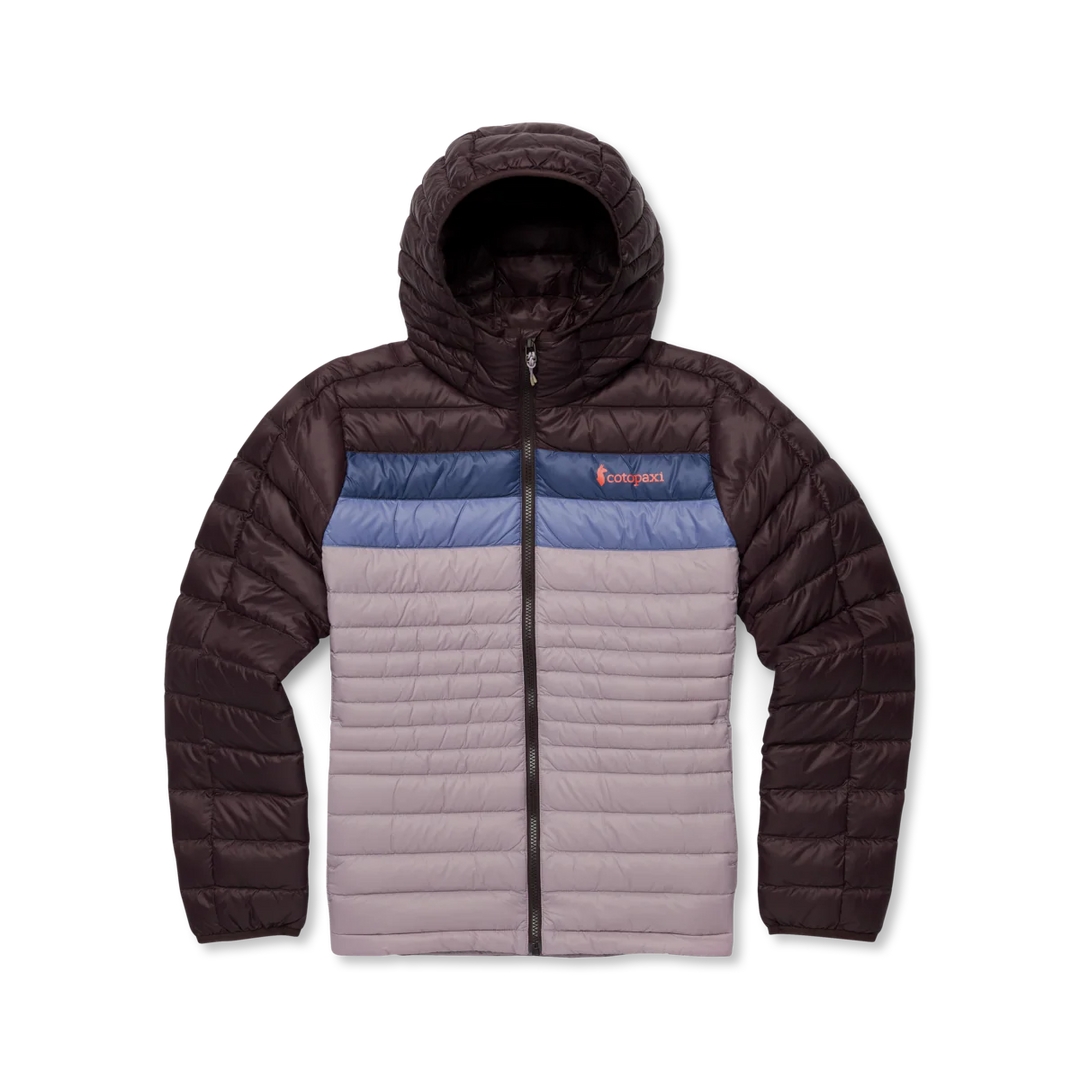 Cotopaxi Womens Fuego Down Hooded Jacket Coffee and Quartz 2
