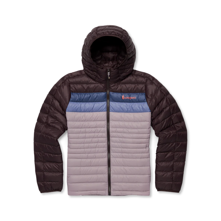 Cotopaxi Womens Fuego Down Hooded Jacket Coffee and Quartz 2