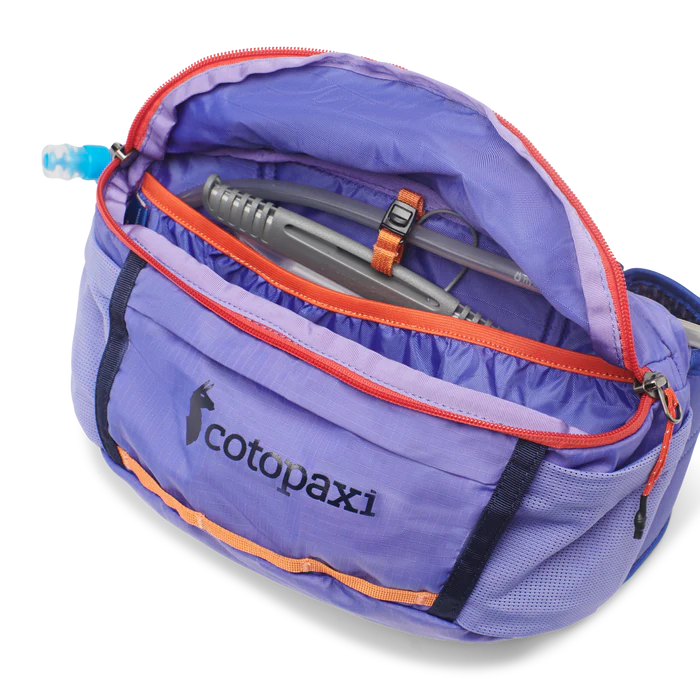 Cotopaxi Lagos 5L Hiking Hydration Hip Pack Amethyst & Blue Violet pic 4 - The Shoe Collective