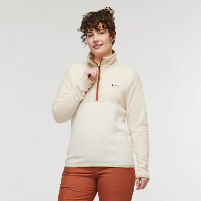 Cotopaxi Womens Amado Fleece Pullover Bone/Cream front