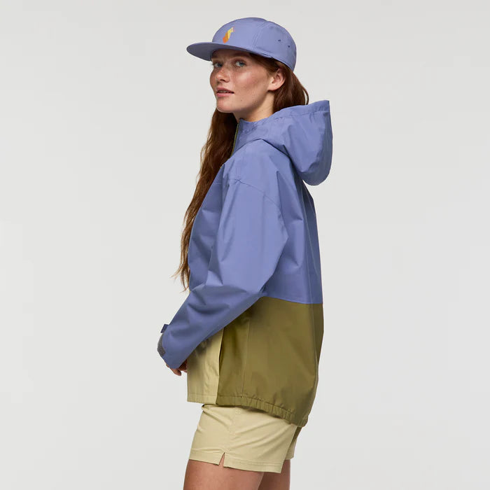 Cotopaxi Womens Cielo Rain Jacket Blue Smoke And Grain 2