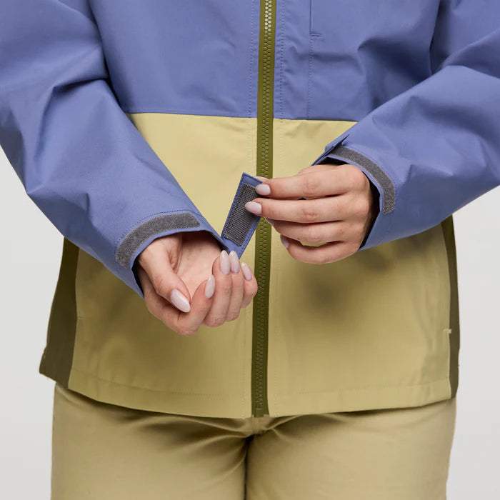 Cotopaxi Womens Cielo Rain Jacket Blue Smoke And Grain 4