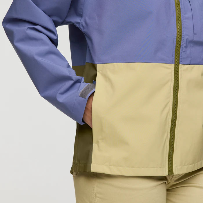 Cotopaxi Womens Cielo Rain Jacket Blue Smoke And Grain 5