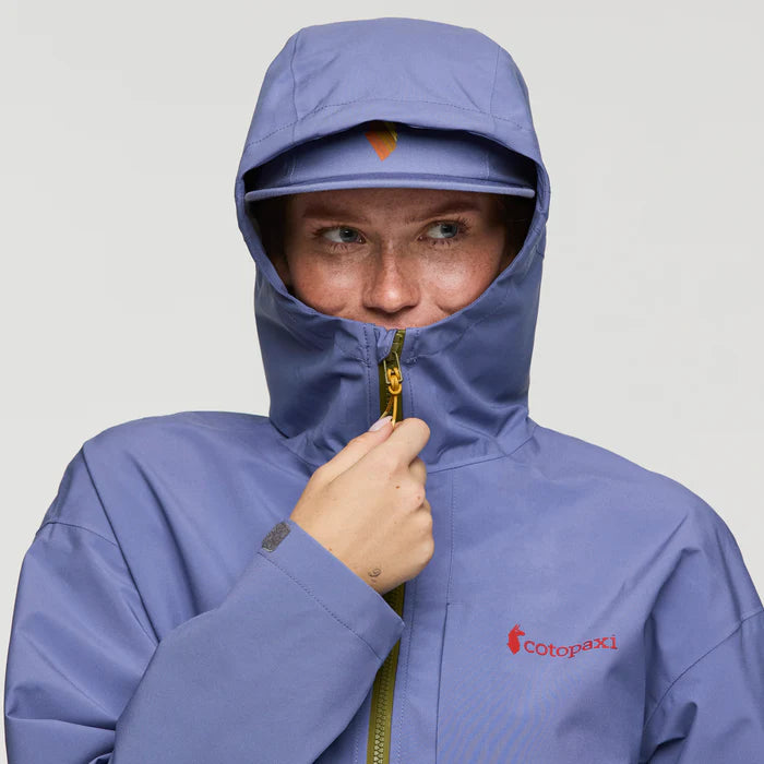 Cotopaxi Womens Cielo Rain Jacket Blue Smoke And Grain 7