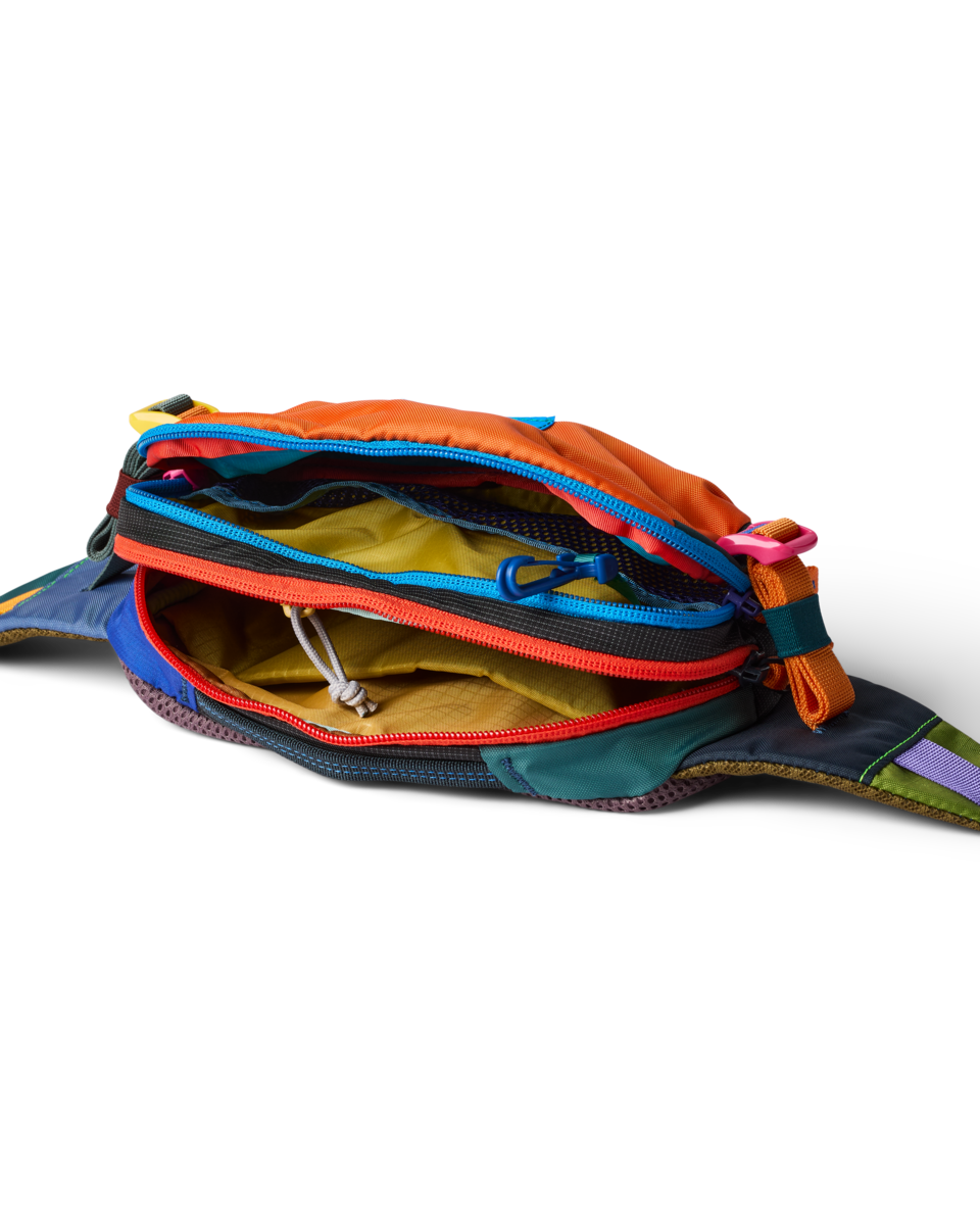 Cotopaxi Allpa X 1.5L Hip Pack Del Dia - open interior view (representative color)
