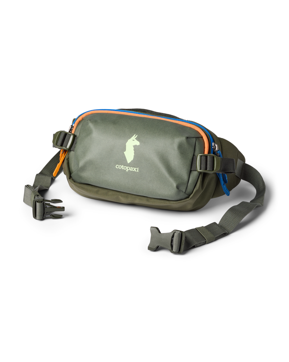 Cotopaxi Allpa X 1.5L Hip Pack in multiple colorways including Black, Blue Spruce/Abyss, and Fatigue - View 15
