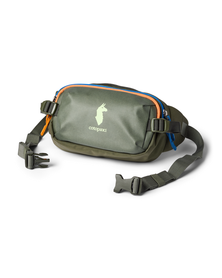 Cotopaxi Allpa X 1.5L Hip Pack in multiple colorways including Black, Blue Spruce/Abyss, and Fatigue - View 15
