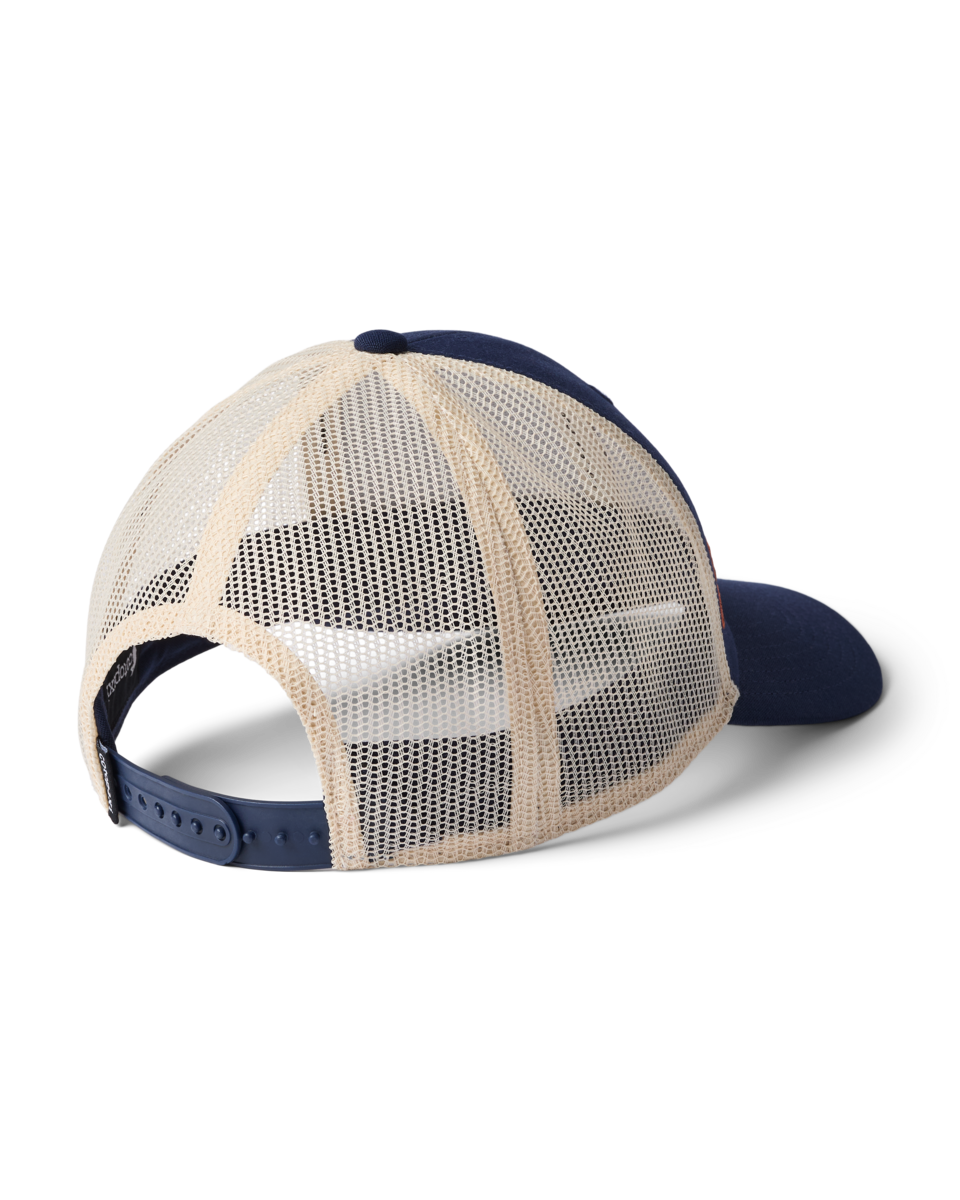Cotopaxi Do Good Trucker Hat in multiple colorways showing front, back, and side views - View 5