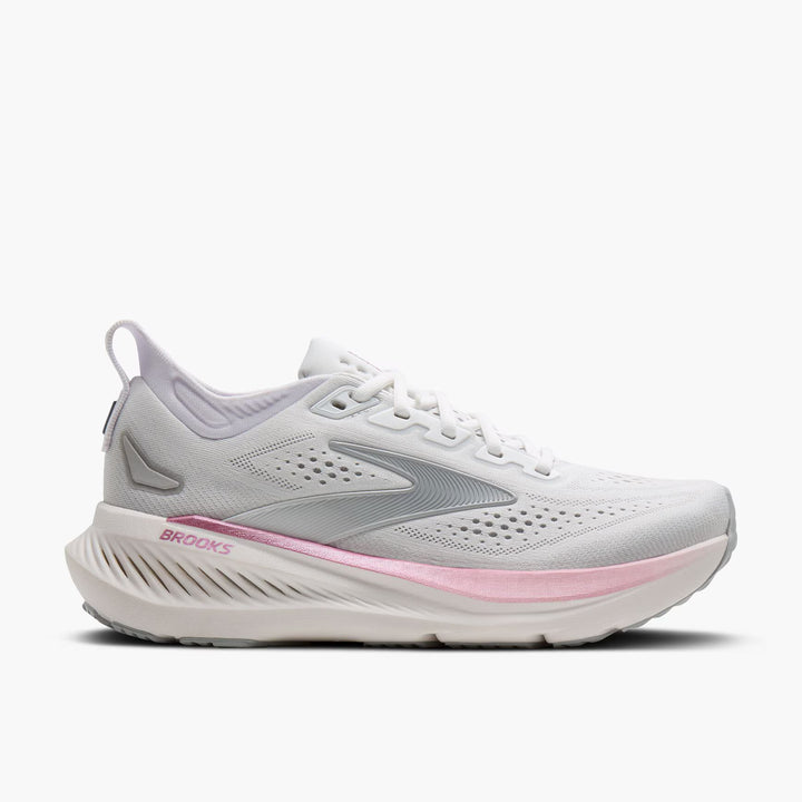 Brooks Women's Glycerin 23 Running Shoe - White/Harbor Mist/Metallic 