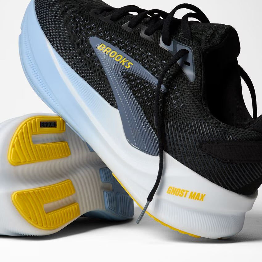 Brooks Men’s Ghost Max 4 Running Shoe - Black/Folkstone/Open Air 1