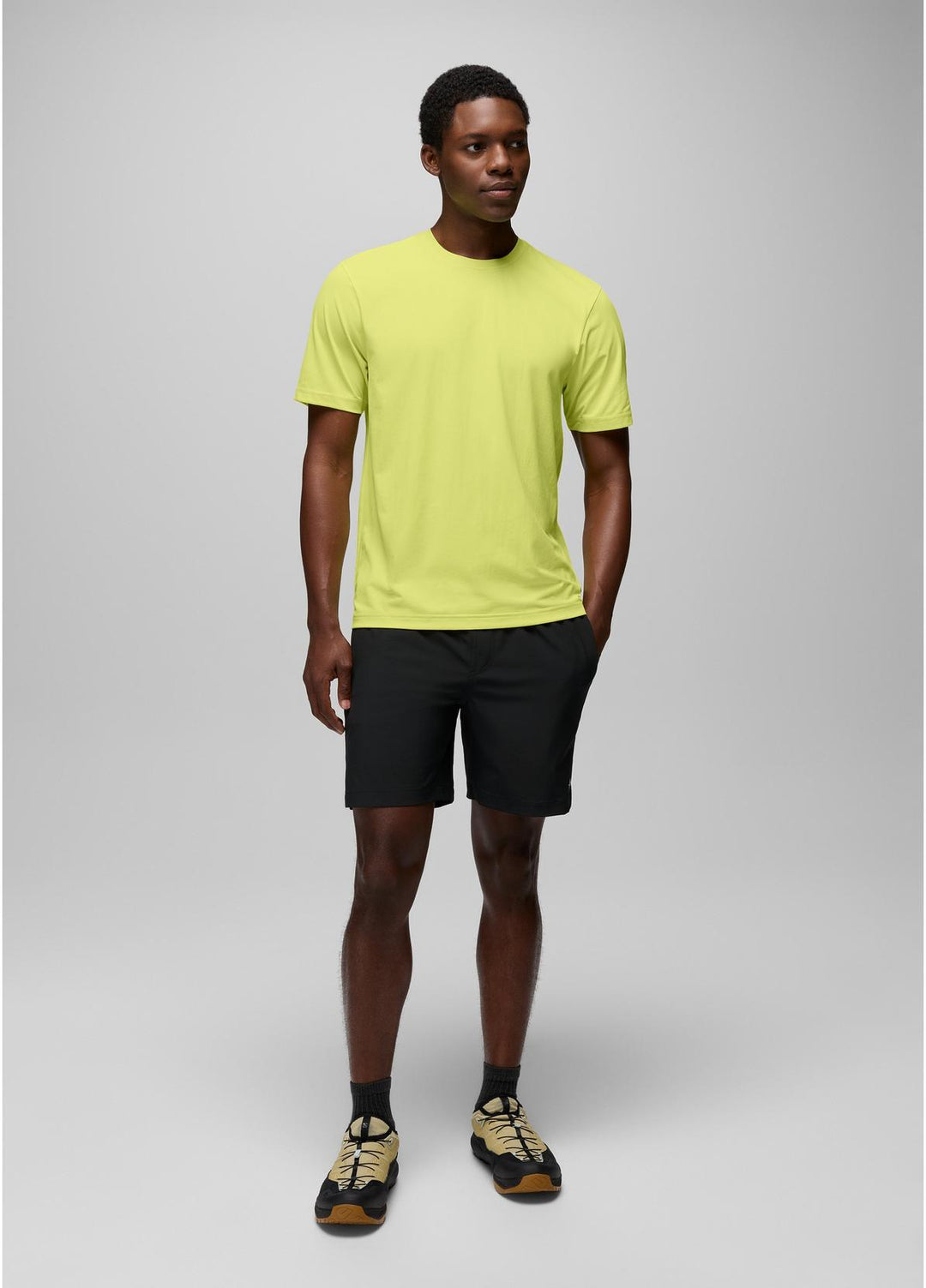 PrAna Men's Intrinsic Breathe Lined Short - Black 