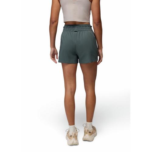 prAna Womens Wonderland Rocks Short in Grey Blue - model view