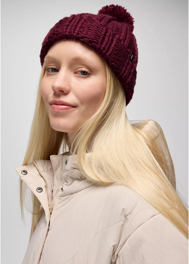 PrAna Snow Crystal Beanie Deep Vino 1