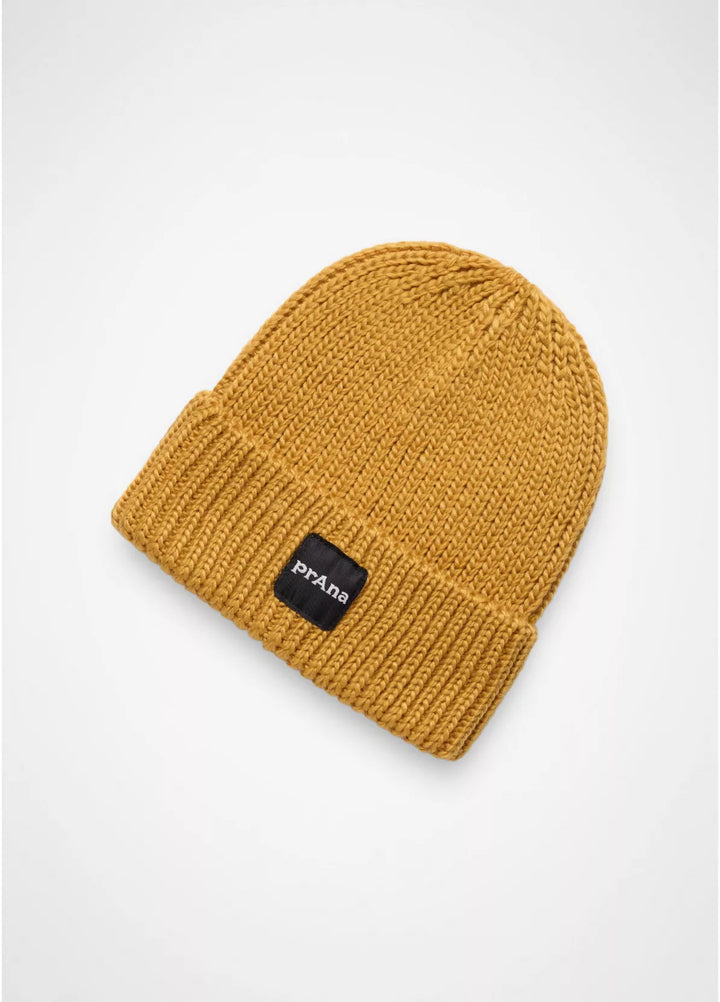 PrAna Logo Beanie Dijon 