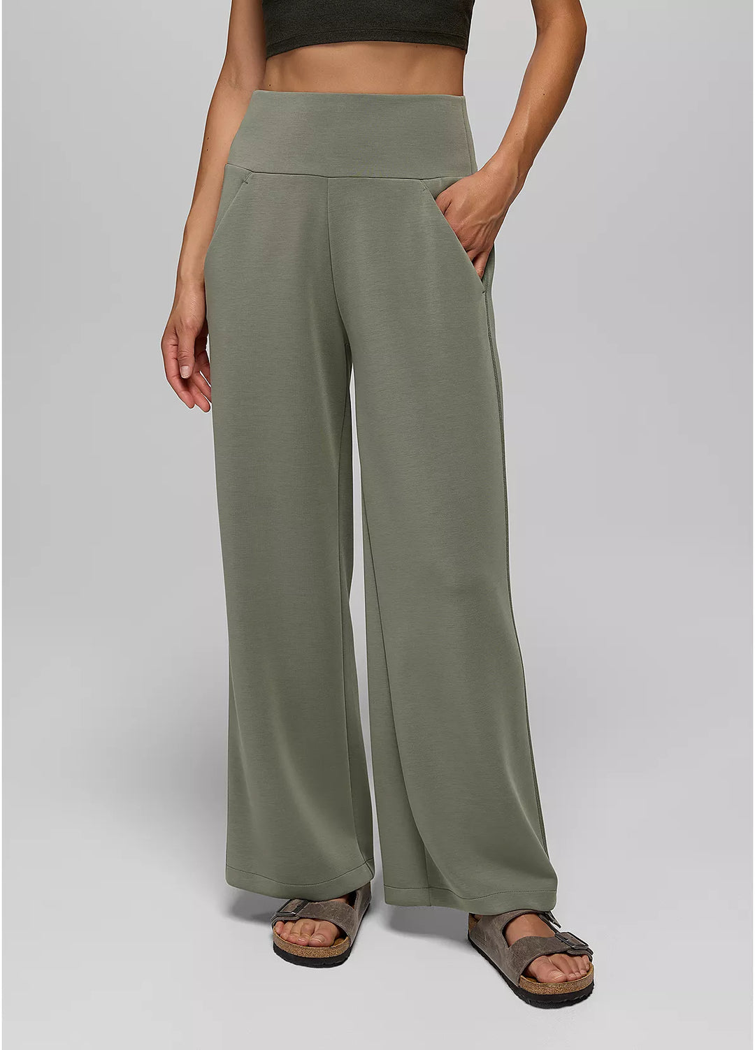 Prana Women's Shea Soft Wide Leg Pant thyme