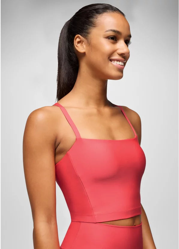 PrAna Women’s Sculpt Adjustable Cami Rose Fire 2