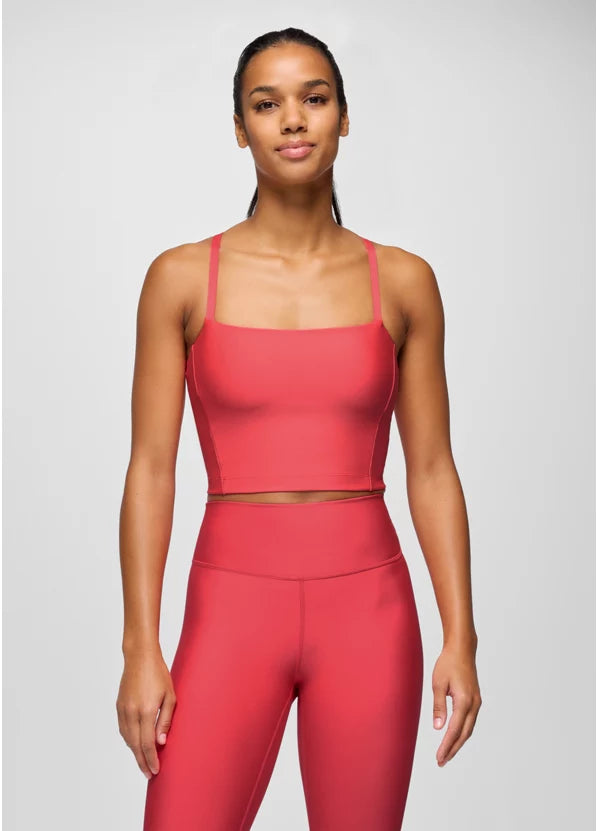 PrAna Women’s Sculpt Adjustable Cami Rose Fire