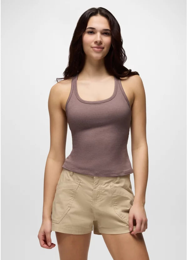 PrAna Women’s Heavana Racerback Tank Carob Heather