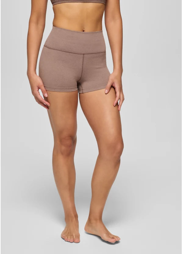PrAna Women's Heavana 2.5" Short Carob Heather 2