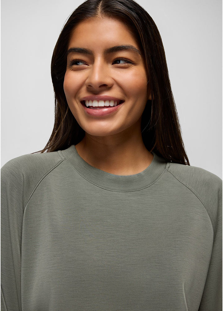 Prana Women's Shea Soft Crewneck thyme1