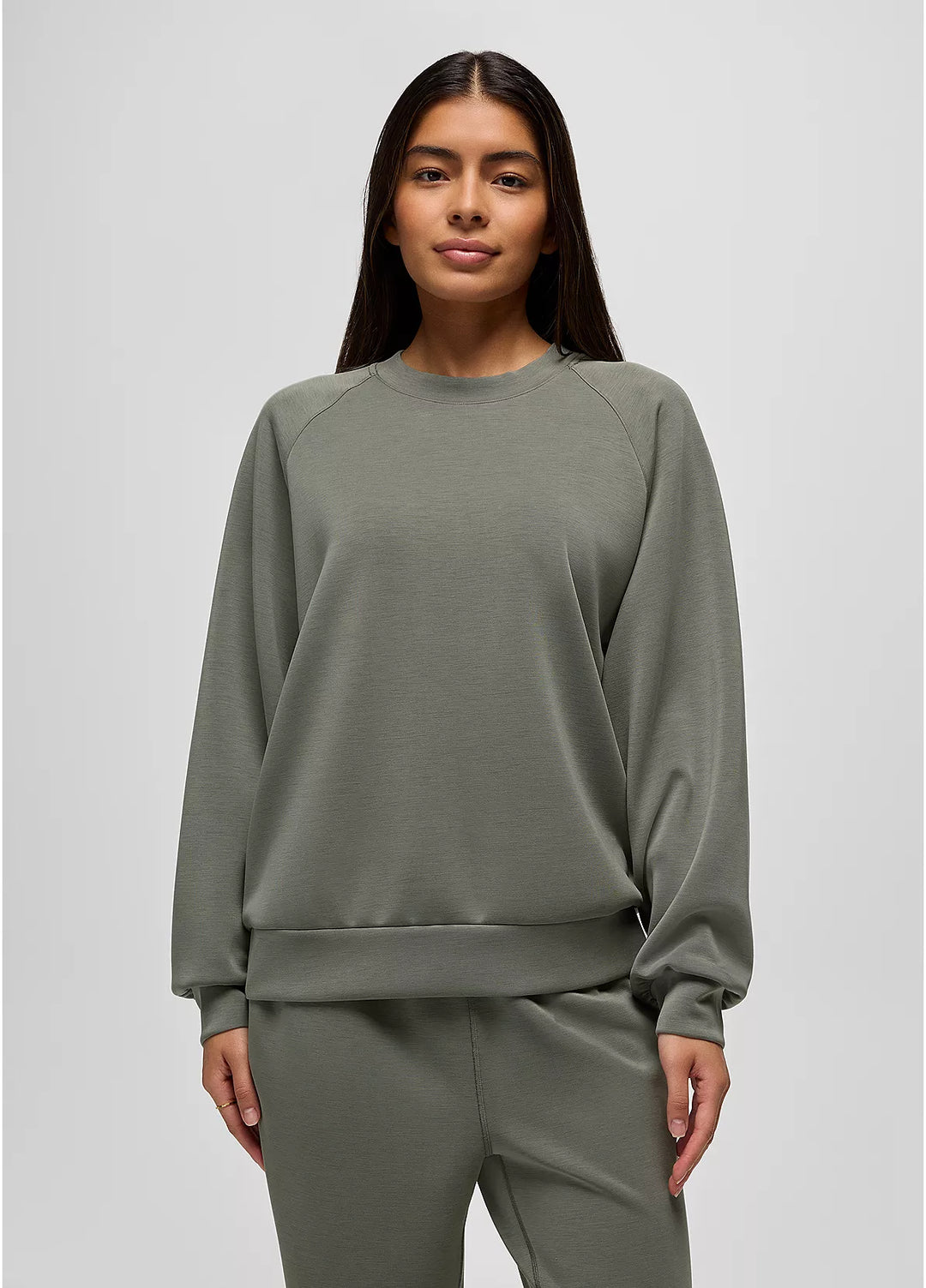 Prana Women's Shea Soft Crewneck thyme4