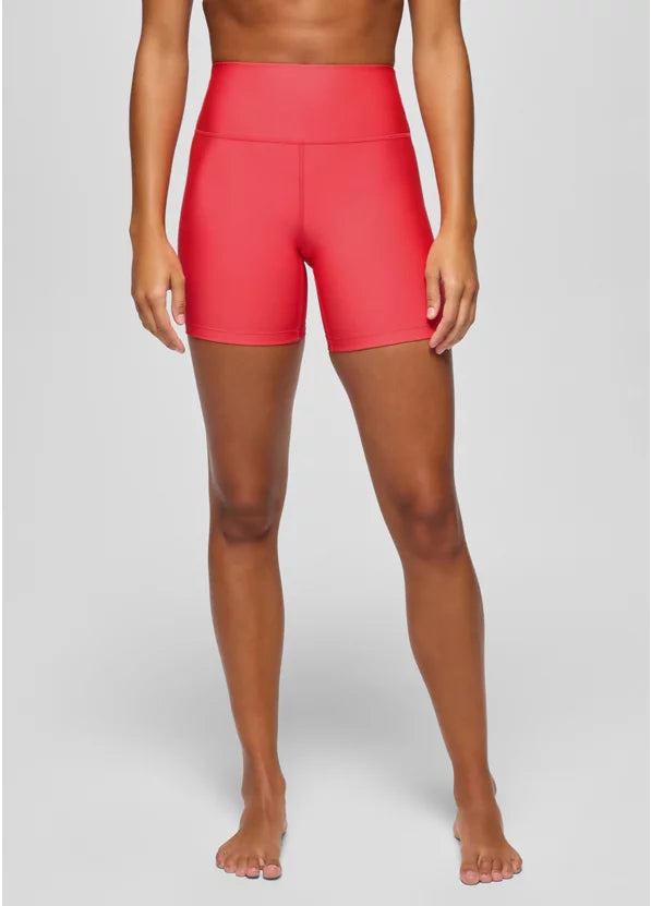PrAna Women's Sculpt Bike Short Rose Fire 3